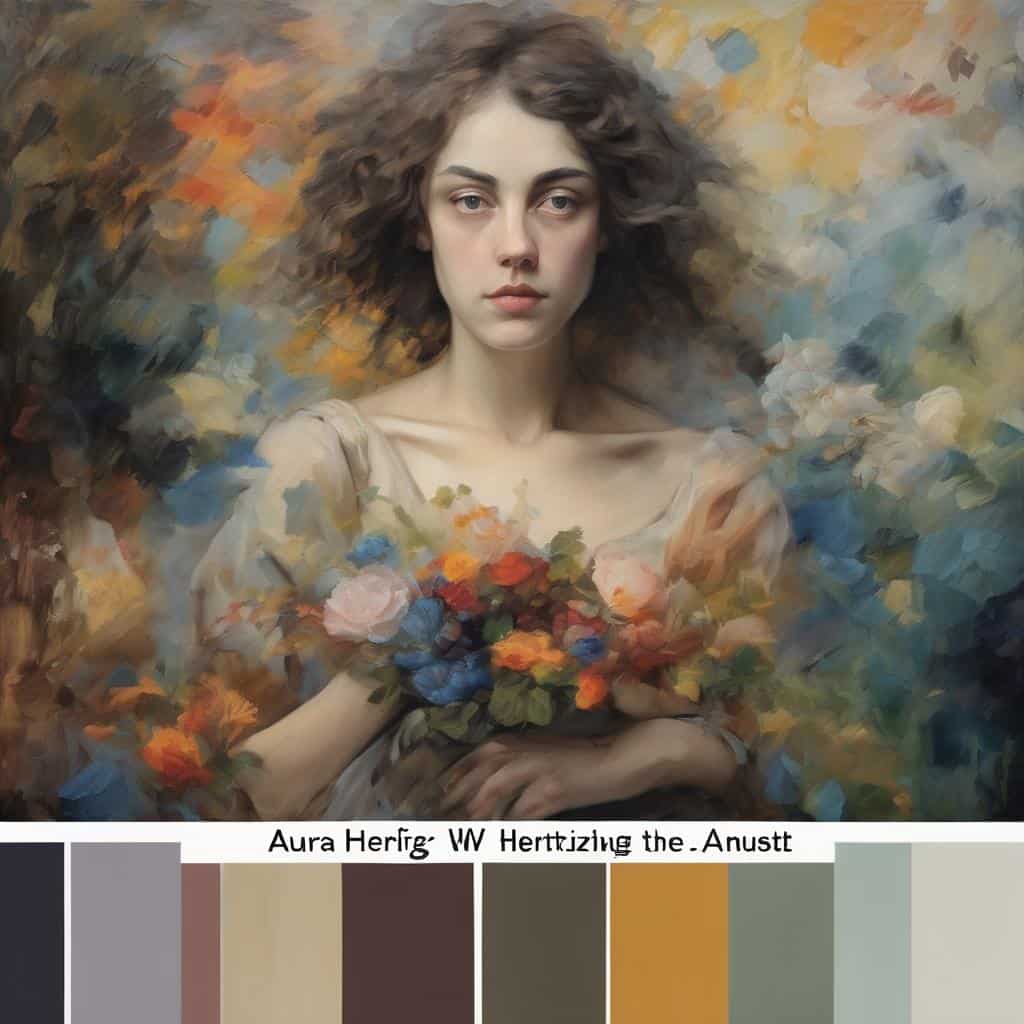 ροφη εικόνα γυναικείας πορτρέτου με εναέριο δημιουργικό καμβά, λέξεις “Το Κενό ως Δημιουργικό Στοιχείο”.